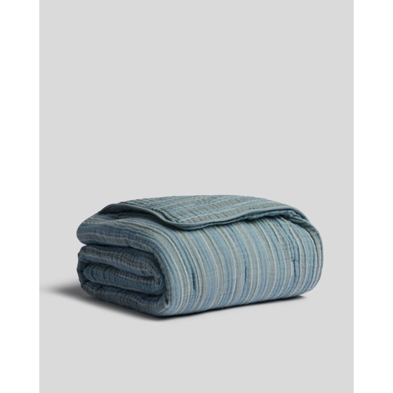 Organic Cloud Cotton Stripe Toddler Quilt